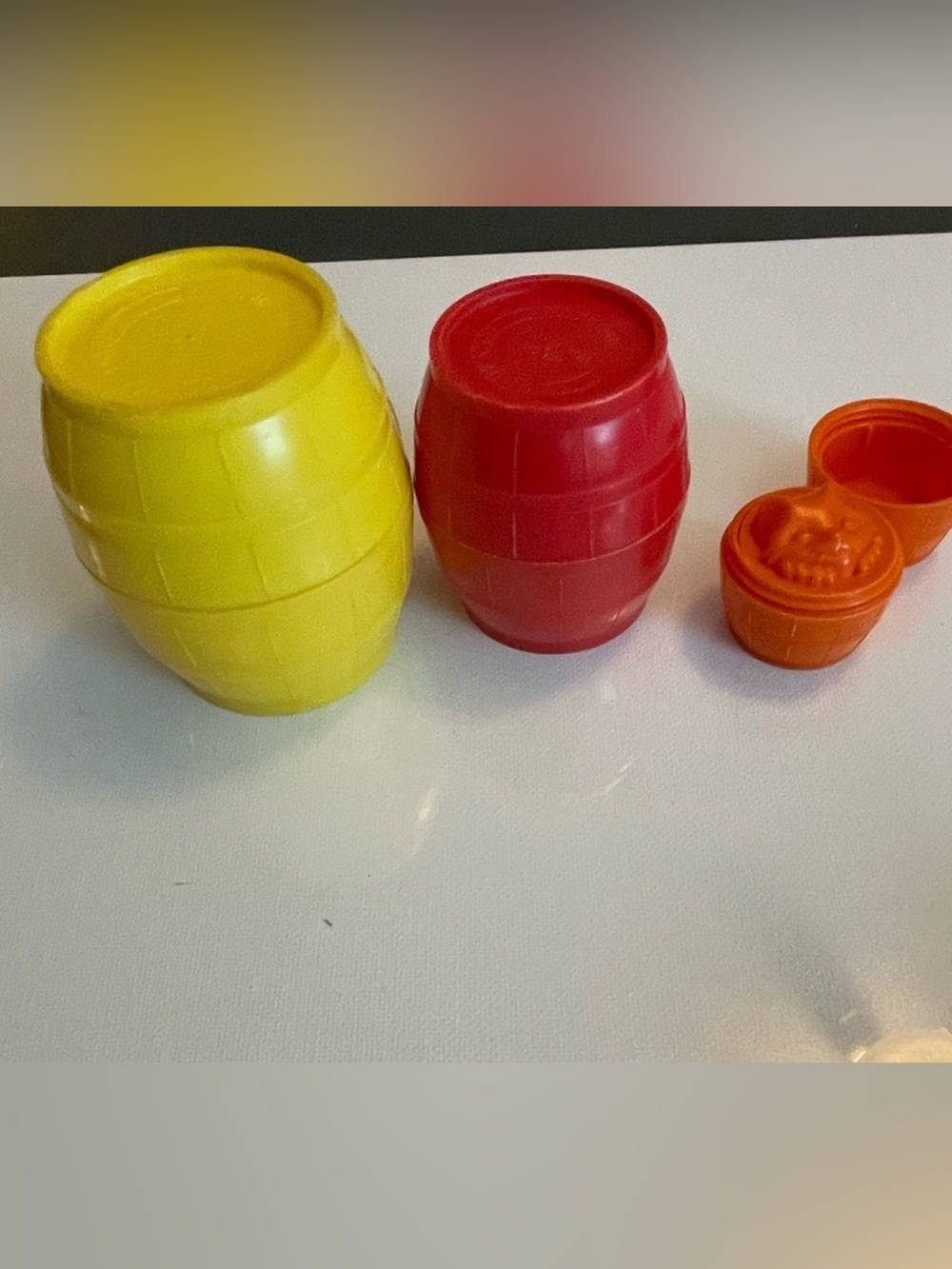 Vintage Colorful Barrel Toy Set for Kids